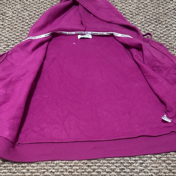 Aeropostale Sport Girls Fuchsia Zip up hoodie Jacket - Picture 4 of 6